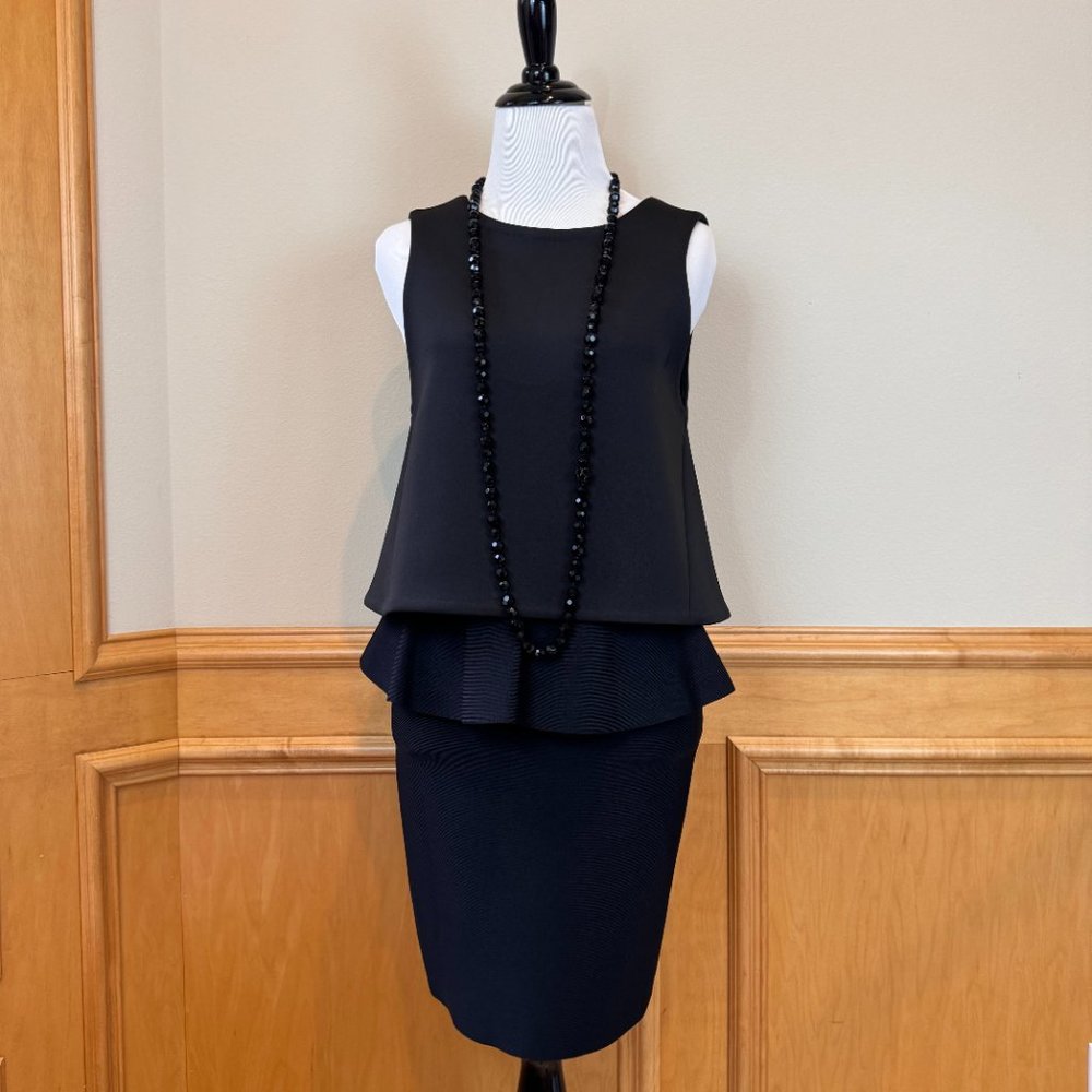 NWT Club Monaco Sleeveless Fylla Top Chemise Soot Black XS
